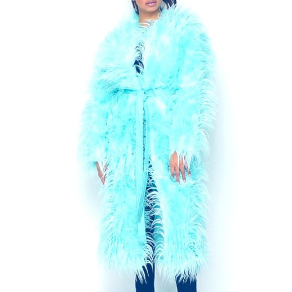 💋💕HOST PICK**Fabulous Boho Chic Long Teddy Bear Cozy Shaggy Elegant Fur Coat